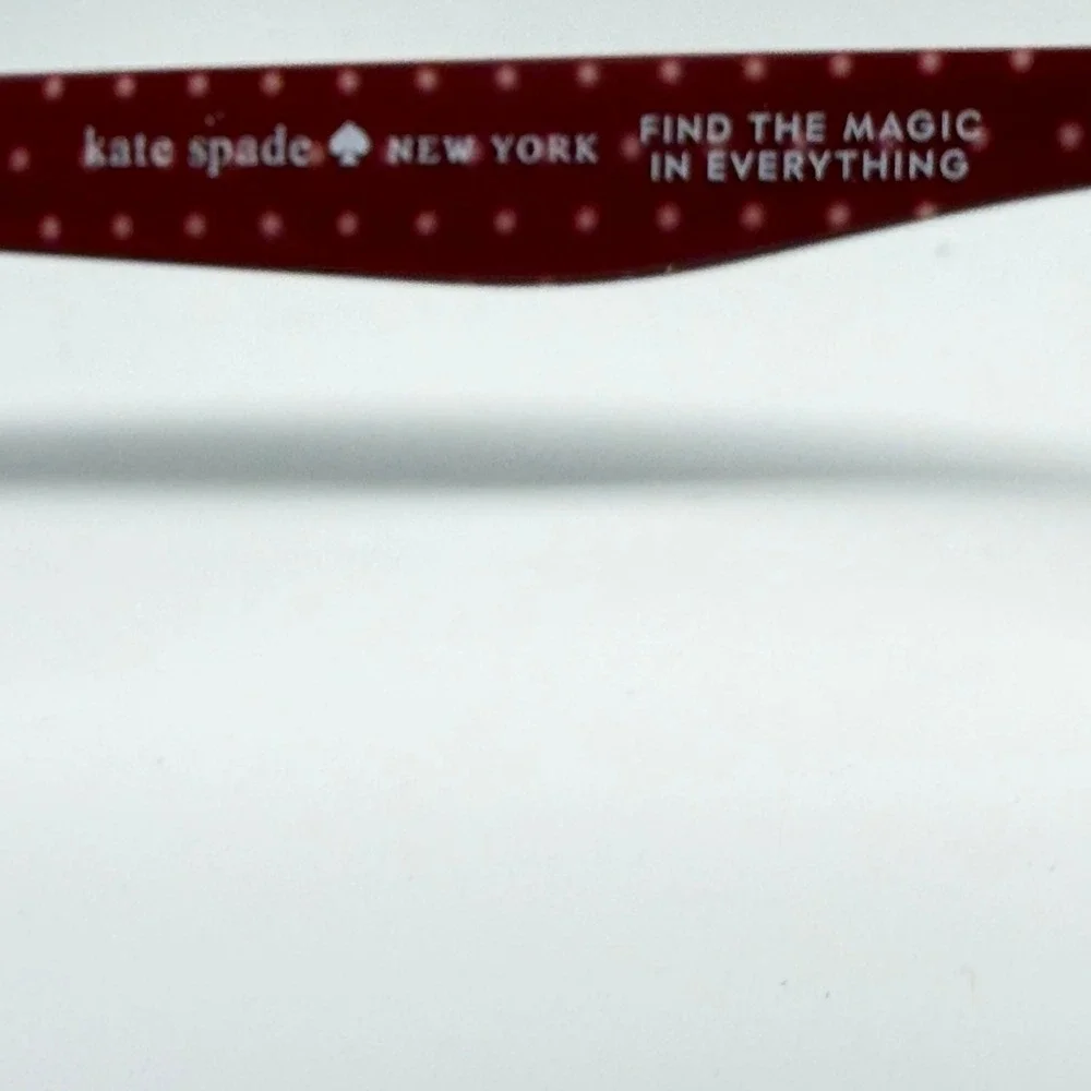 Kate Spade Cailin/F YDC Burgundy Tortoise Polka Dot Rectangular Eyeglasses 145mm